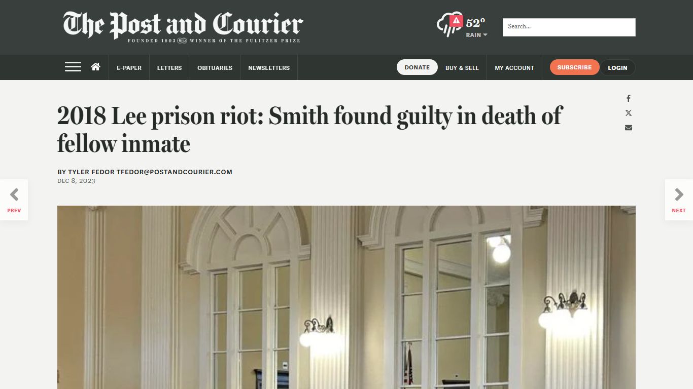 Smith found guilty for actions in 2018 Lee prison riot | News ...